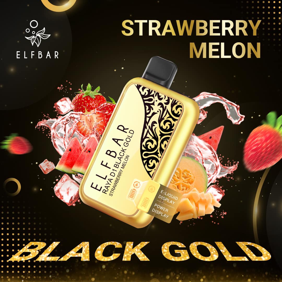 Elf_Bar_Raya_D1_Black_Gold_Strawberry_Melon_(sg_vape_shop_online)
