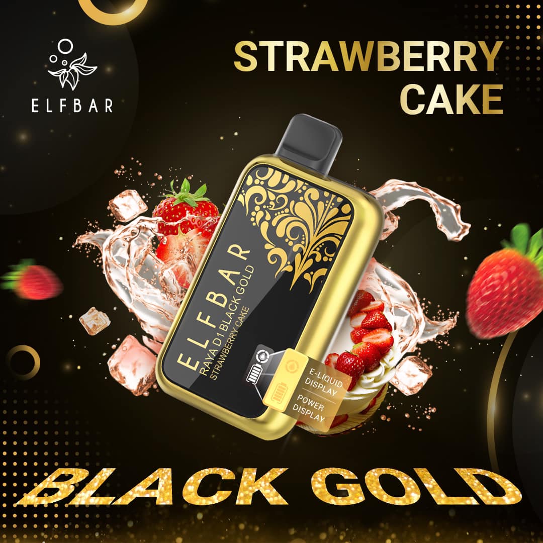 Elf_Bar_Raya_D1_Black_Gold_Strawberry_cake_(sg_vape_shop_online)